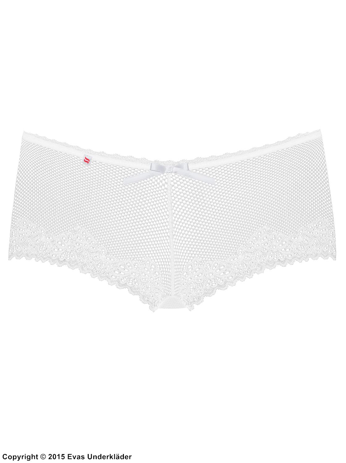 Romantiske boyshort-truser, openwork blonder